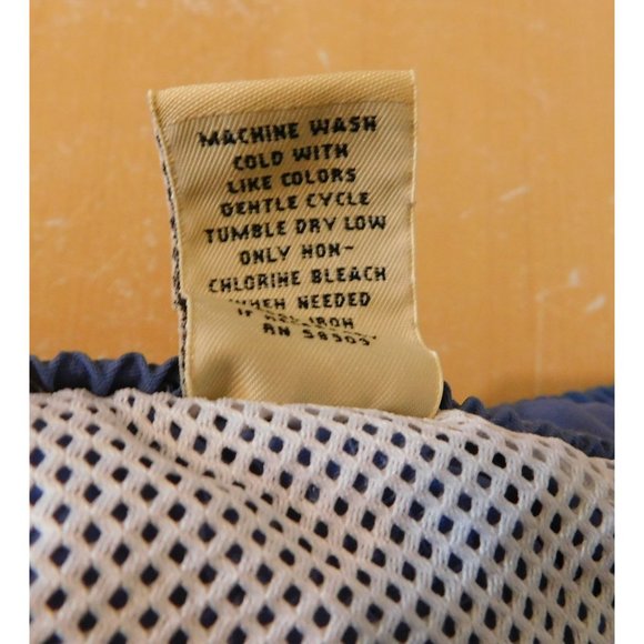 Caribbean Swimwear Shorts Trunks XL Blue Mesh Lining Elastic Waist NEW - Picture 8 of 8